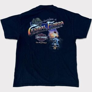 Vintage Harley Davidson Central Florida Double Sided Pocket Shirt